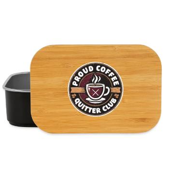 Kaffeeentzug Koffeinfrei Ex-Kaffeetrinker - Lunch Box - Schwarz - Vorne