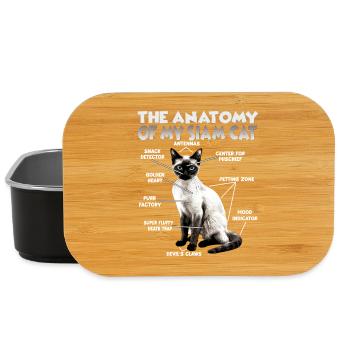 Siamkatzen T | Siamkatze Katzen Siam Katzen - Lunch Box - Schwarz - Vorne