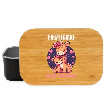 Big Sister Giraffe Sibling - Lunch Box - black - Front