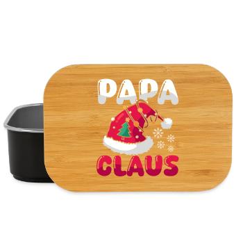 Noël du Père Noël Papa Noël - Boîte à goûter - noir - Devant