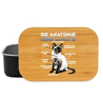 Siamkatzen T | Siamkatze Katzen Siam Katzenhalter - Lunch Box - Schwarz - Vorne