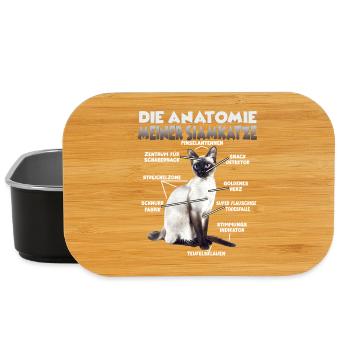 Siamkatzen T | Siamkatze Katzen Siam Katzen - Lunch Box - Schwarz - Vorne