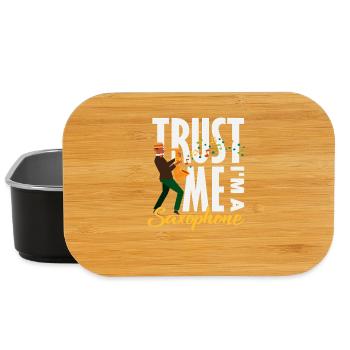 Tell me I'm a saxophonist Funnier - Lunch Box - black - Front