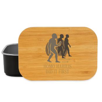 Outils préhistoriques en pierre d’Homo - Boîte à goûter - noir - Devant
