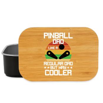 Pinball Dad Funny Arcade Gaming Humor For Pinball - Lunch Box - black - Front