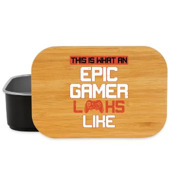 This Is What An Epic Gamer Looks Like Console - Lunch Box - black - Front