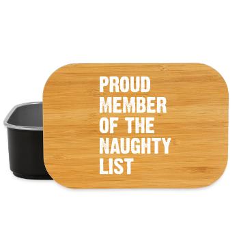 Proud Member Of The Naughty List - Lunch Box - Schwarz - Vorne
