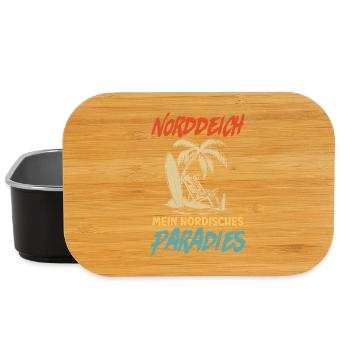 NORDDEICH IS MY NORDIC PARADISE Funny - Lunch Box - black - Front