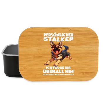 Deutscher Schäferhund Gassi T Hunde Schäferhund - Lunch Box - Schwarz - Vorne
