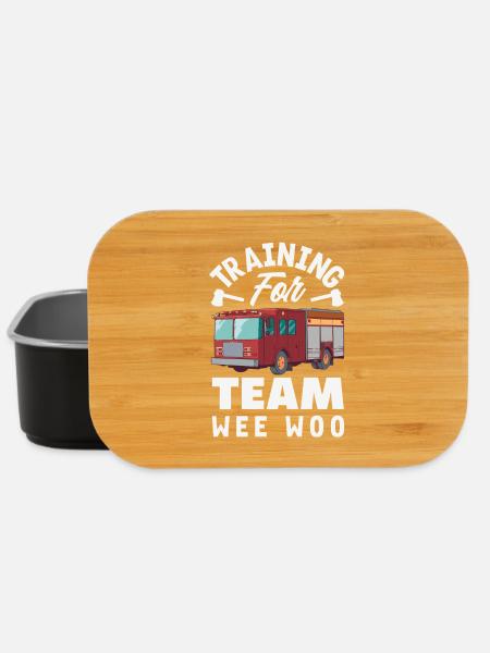 Wee Woo Squad Fire Tiny Firefighter - Lunch Box - black