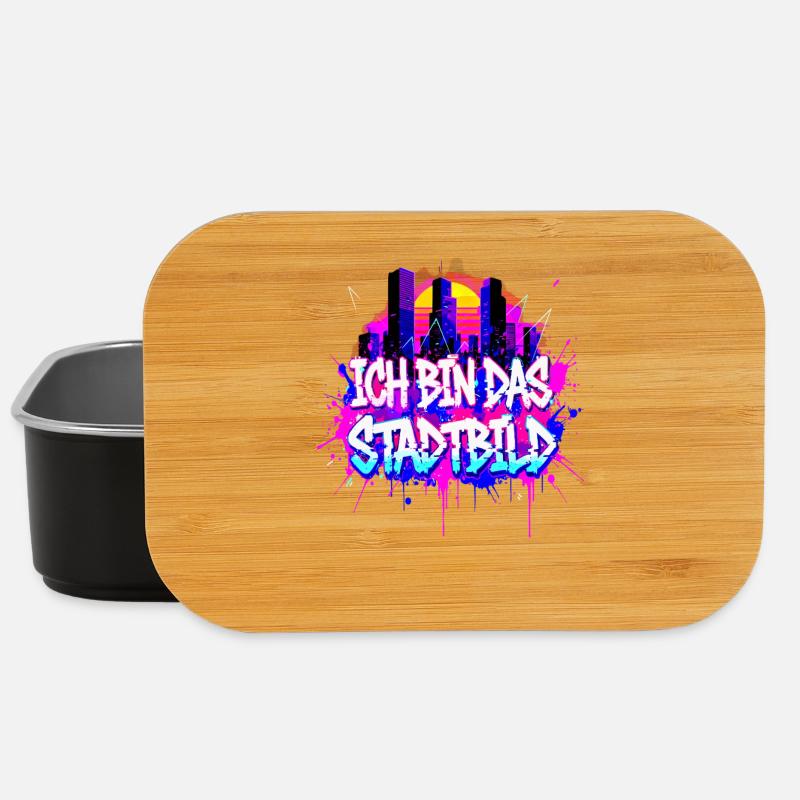 Synthwave Stadtbild - Ich Bin Das Stadtbild  - Lunch Box - Schwarz