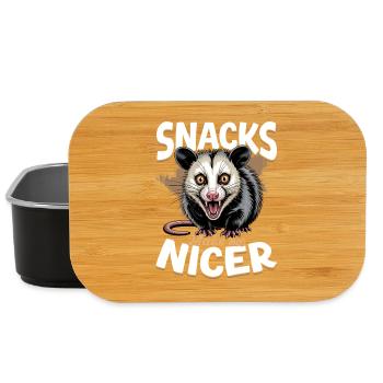 Funny Opossum - Lunch Box - black - Front