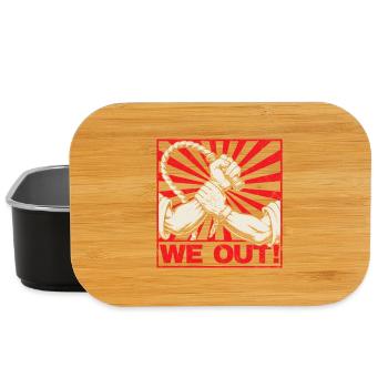 We Out – African Roots Melanin Pride Black History - Lunch Box - black - Front