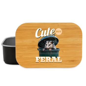 Funny Opossum - Lunch Box - black - Front
