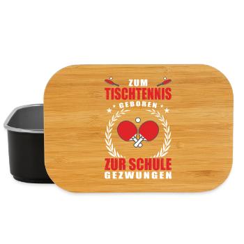 Tischtennisspieler Geschenke Tischtennis Outfits - Lunch Box - Schwarz - Vorne