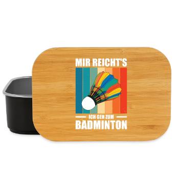 Joueur de badminton offre des tenues de badminton - Boîte à goûter - noir - Devant