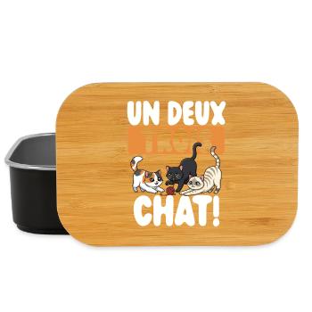  Eins, Zwei, Drei Katzen, Süße Katzen, - Lunch Box - Schwarz - Vorne
