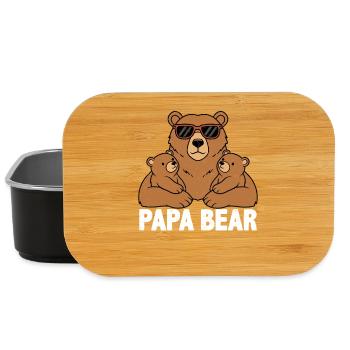 Papa Bear - Lunch Box - Schwarz - Vorne