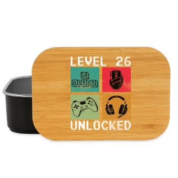 Level 26 Freigeschaltet: Pixel Gaming Blocks - Lunch Box - Schwarz - Vorne