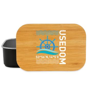 Island USEDOM Baltic Sea Usedom Holiday Fun - Lunch Box - black - Front