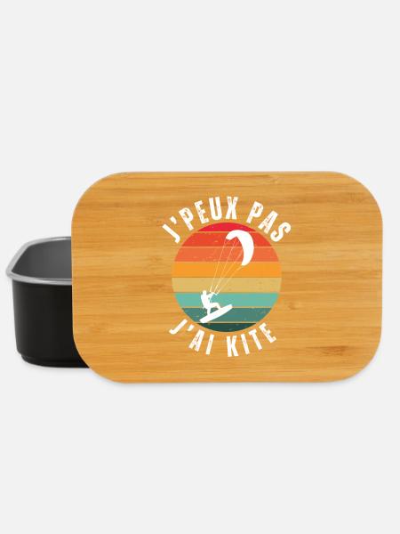 Je Peux Pas J'ai Kite Cadeau Humour - Boîte à goûter - noir