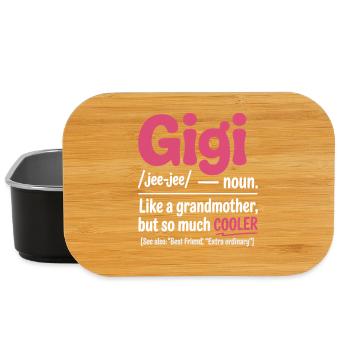 Gigi Cool Grandma Saying - Lunch Box - black - Front