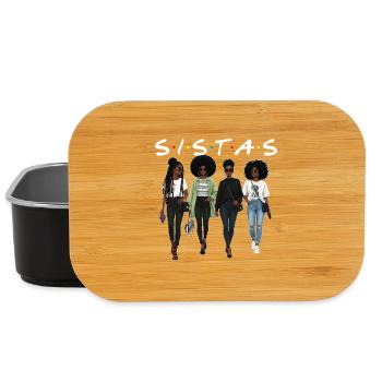 Sistas – Melanin Pride African Roots - Lunch Box - black - Front