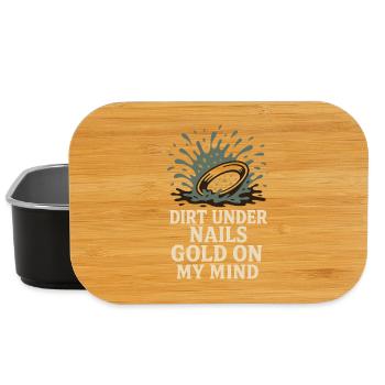 Goldwaschen Hobby Geschenk Creek Pan - Lunch Box - Schwarz - Vorne