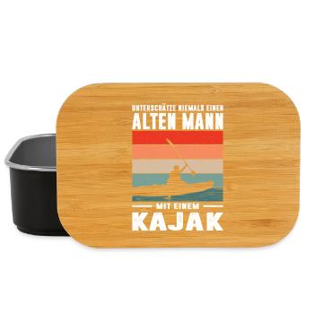 Kayaker Gifts Kayak Water Sports Outfits - Lunch Box - black - Front