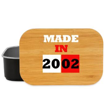 Made in 2002 Anniversaire - Boîte à goûter - noir - Devant