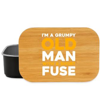 Grumpy Old Man with a Short Fuse - Lunch Box - Schwarz - Vorne
