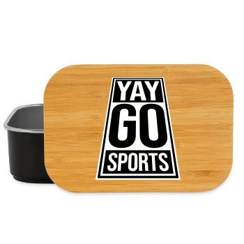 Yay Go Sports Sarcastic Funny Anti Sports Humor - Lunch Box - black - Front