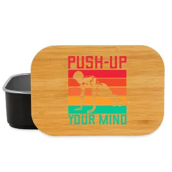 Fitness Fanatics Push-Up Your Mind Calisthenics - Lunch Box - black - Front