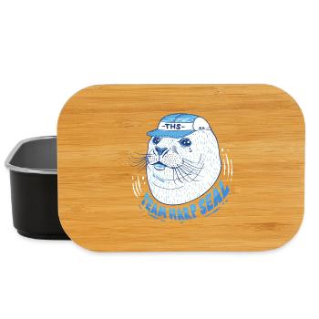 Sattelrobbe Robben Team Harp Seal - Lunch Box - Schwarz - Vorne