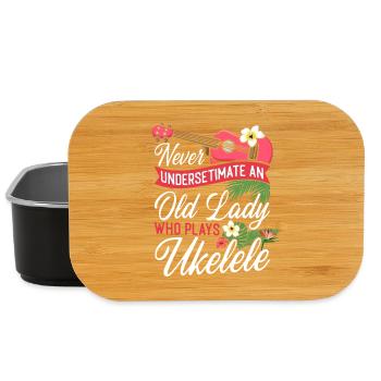 Hawaiian Ukulele Uke Grandma - Lunch Box - Schwarz - Vorne