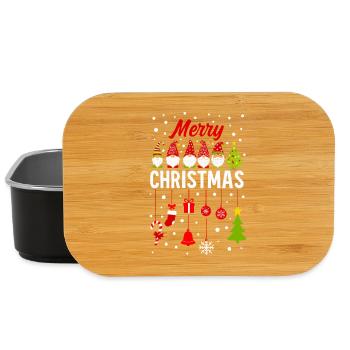 Gnome Christmas Decorations Magic - Lunch Box - black - Front