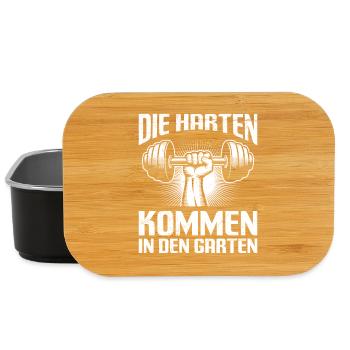 Gewichtheber DIE HARTEN KOMMEN IN DEN GARTEN - Lunch Box - Schwarz - Vorne
