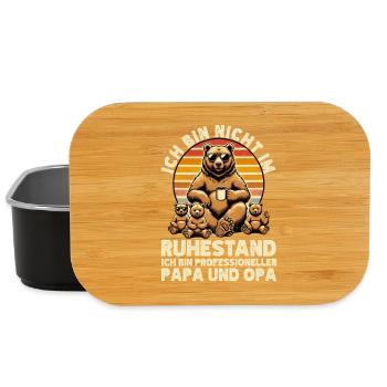 I'm not retired, I'm dad and grandpa - Lunch Box - black - Front