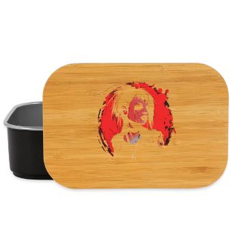 Grunge Porträt einer rebellischen Frau - Lunch Box - Schwarz - Vorne