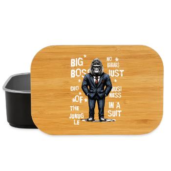 Business Gorilla - Lunch Box - black - Front