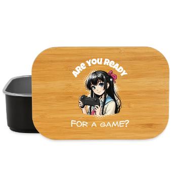 Bist du bereit? Gaming - Lunch Box - Schwarz - Vorne