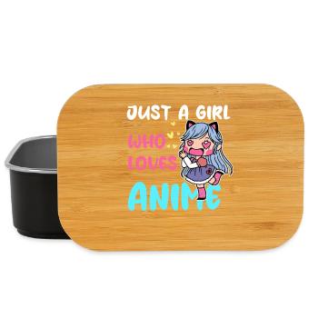 Girl Loves Anime Chibi - Lunch Box - black - Front