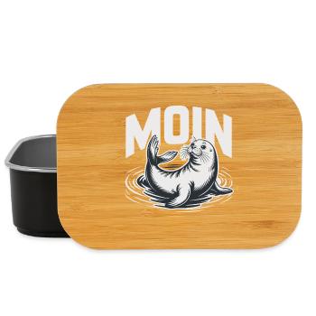 Seal seal Baltic Sea North Sea Moin - Lunch Box - black - Front