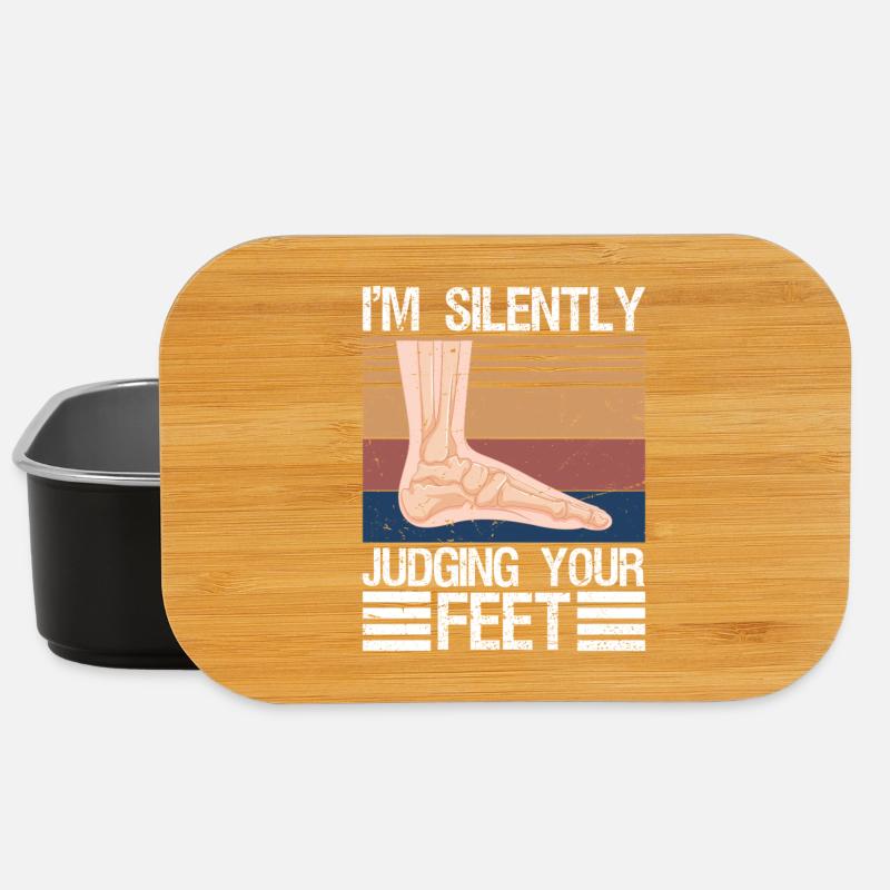 I'm Silently Judging Your Feet Funny Podiatrist - Lunch Box - Schwarz
