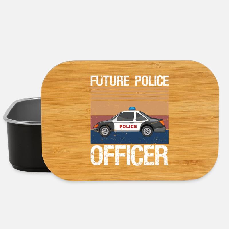 Future policière, policière, policière, - Boîte à goûter - noir