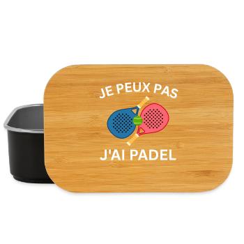 Ich kann kein Padel haben - Lunch Box - Schwarz - Vorne