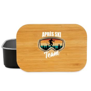 Après Équipe de ski, sports d’hiver, forfaits ski - Boîte à goûter - noir - Devant