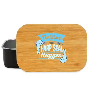 Sattelrobbe Robben Certified Harp Seal Hugger - Lunch Box - Schwarz - Vorne