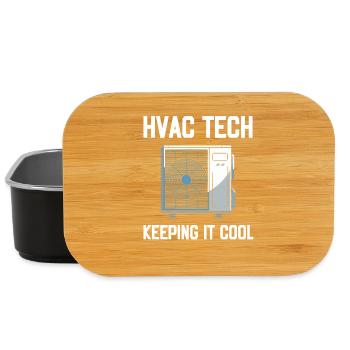 HVAC Tech Keeping It Cool Spruch Techniker - Lunch Box - Schwarz - Vorne
