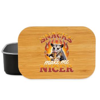 Funny Opossum - Lunch Box - black - Front